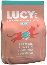10lb Lucy Pet Salmon, Pumpkin & Quinoa for Cats - Food